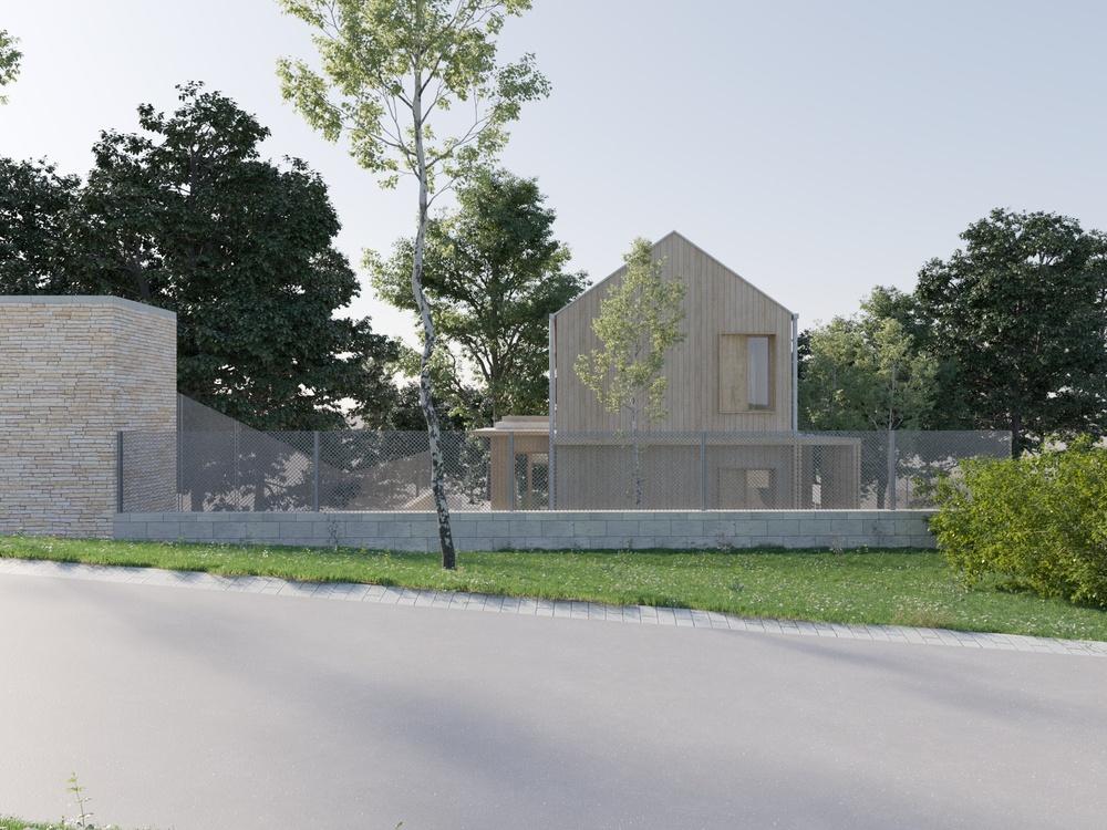 This CLT family residence was designed by Equinox, supporting the sustainability of the project by computational simulations.